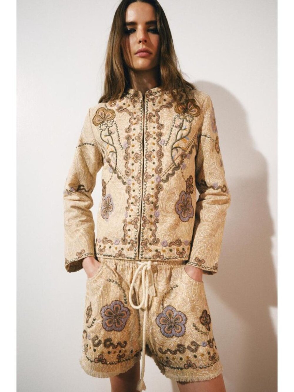 ZARA ZW COLLECTION EMBROIDERED JACKET